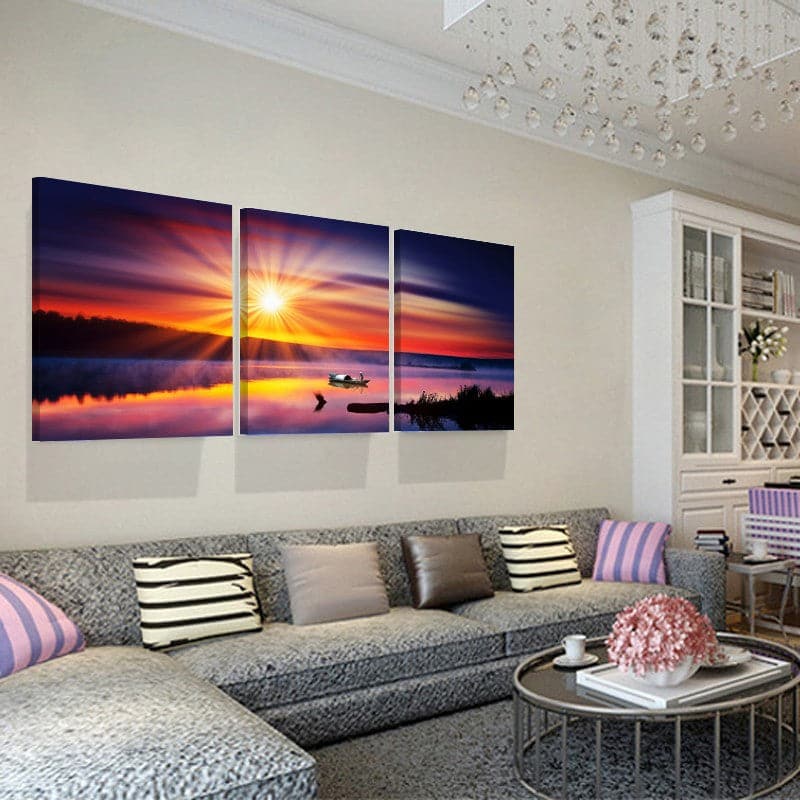 Framed 3 Panels - Landscape