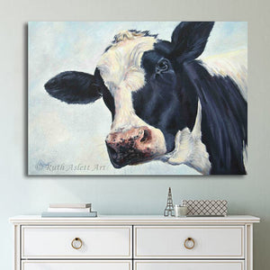 Framed 1 Panel - Cow