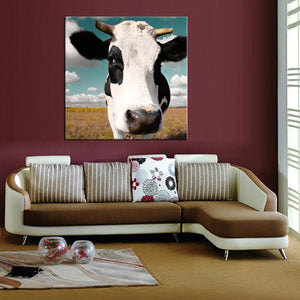Framed 1 Panel - Cow