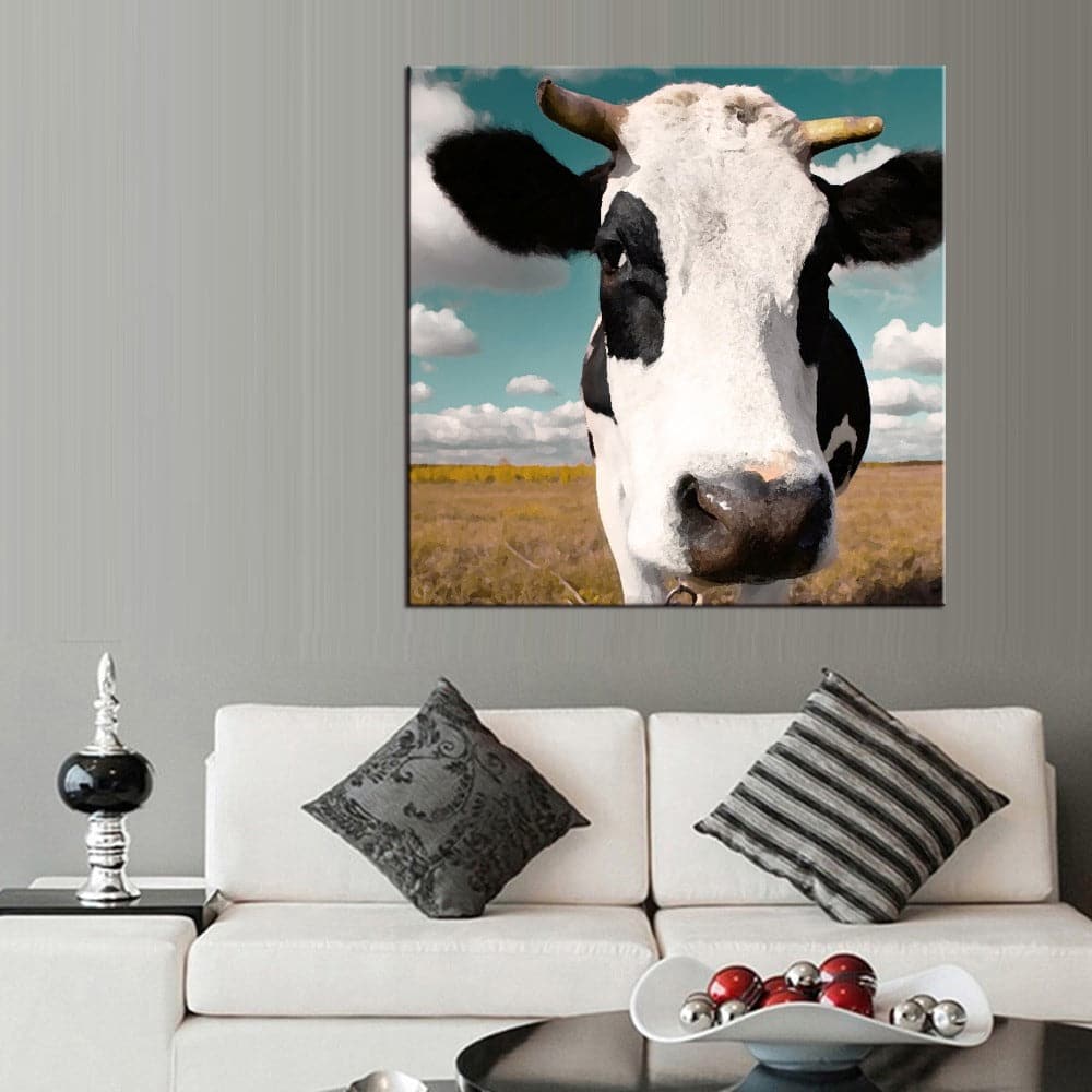 Framed 1 Panel - Cow