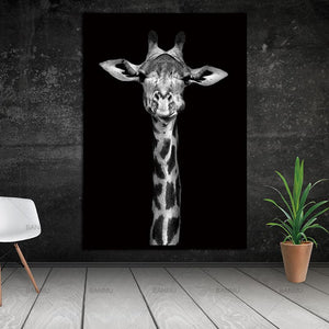 Framed 1 Panel - Giraffe