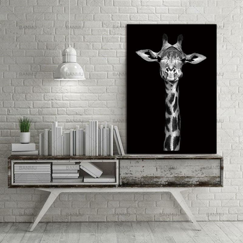 Framed 1 Panel - Giraffe
