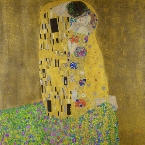 Framed 1 Panel - Gustav Klimt, The Kiss