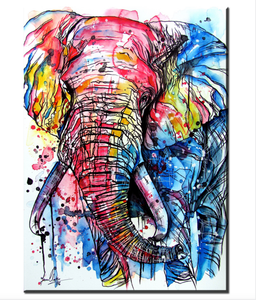 Framed 1 Panel - Elephant
