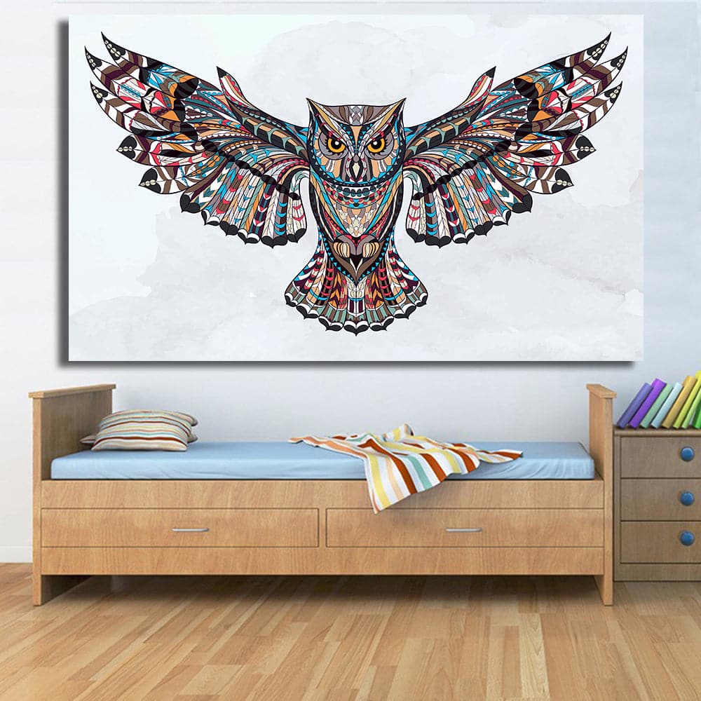 Framed 1 Panel - Owl