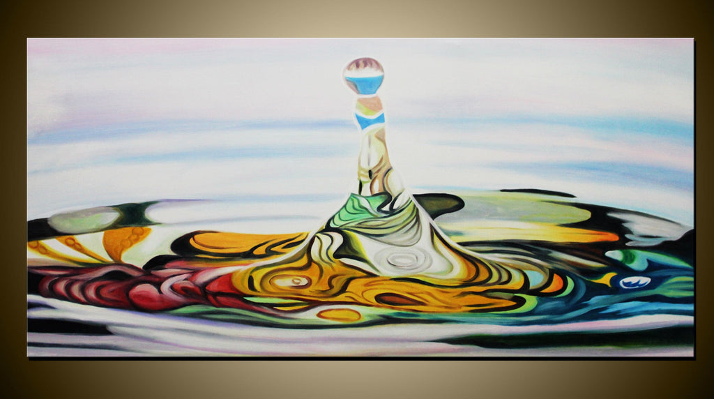 Pine Stretched  Framed 1 Panel - Water Drop
