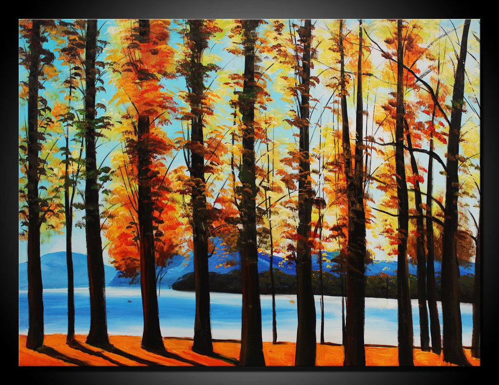 Pine Stretched  Framed 1 Panel - Tree
