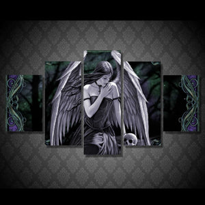 Framed 5 Panels - Angel