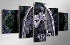 Framed 5 Panels - Angel