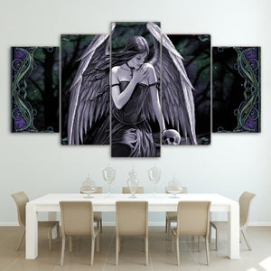 Framed 5 Panels - Angel