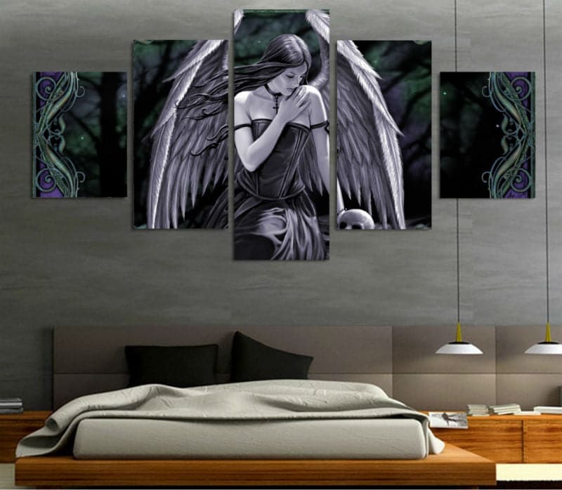 Framed 5 Panels - Angel