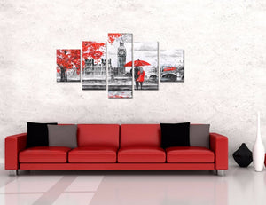 Framed 5 Panels - Love