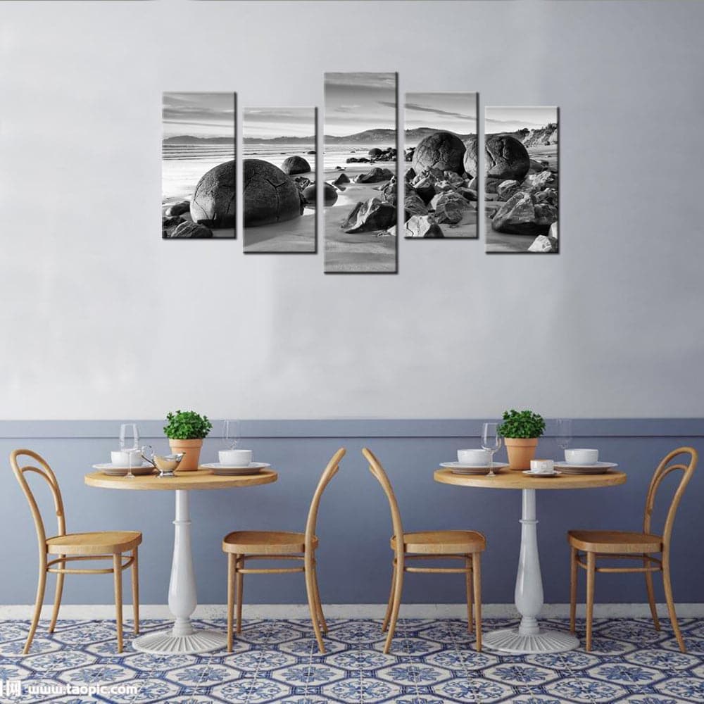 Pine Stretched  Framed 5 Panels - Landscape