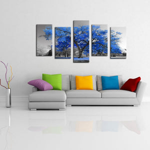 Framed 5 Panels - Tree
