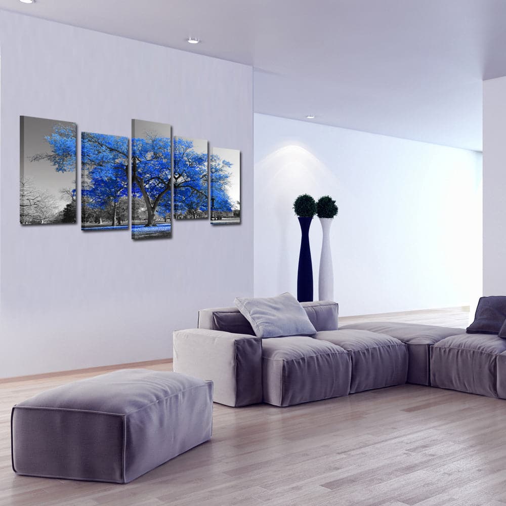 Framed 5 Panels - Tree