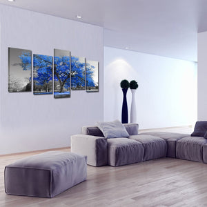 Framed 5 Panels - Tree