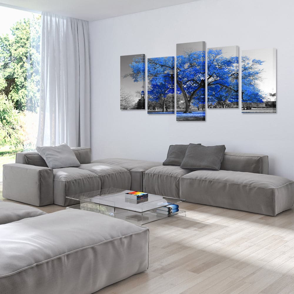 Framed 5 Panels - Tree