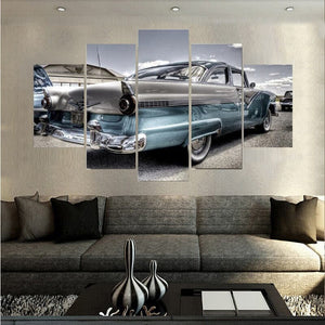 Framed 5 Panels - Classic Car