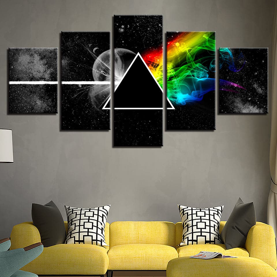 Framed 5 Panels - Abstract