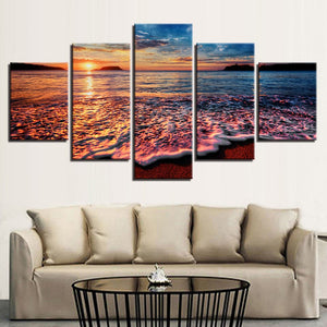 Framed 5 Panels - Seascape