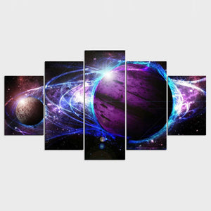 Framed 5 Panels - Interstellar