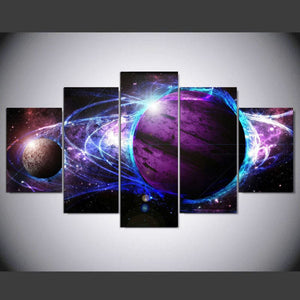 Framed 5 Panels - Interstellar