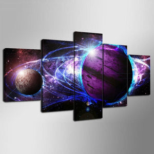Framed 5 Panels - Interstellar