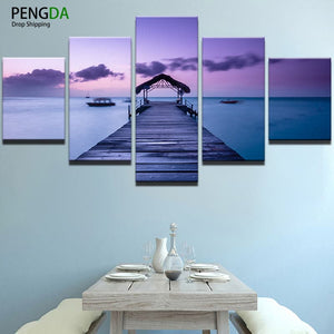 Framed 5 Panels - Landscape