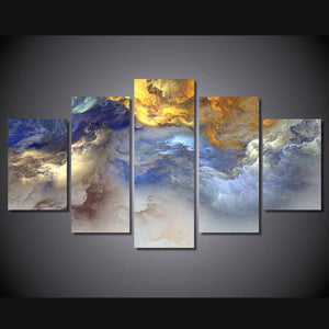 Framed 5 Panels - Abstract