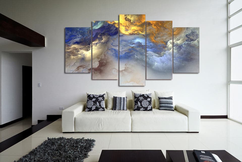 Framed 5 Panels - Abstract