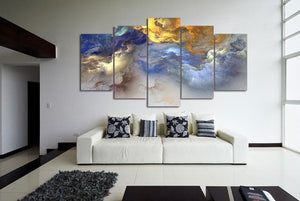 Framed 5 Panels - Abstract