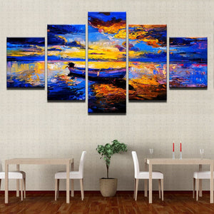 Framed 5 Panels - Landscape