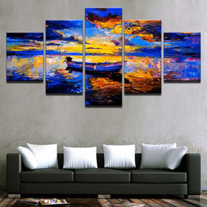 Framed 5 Panels - Landscape