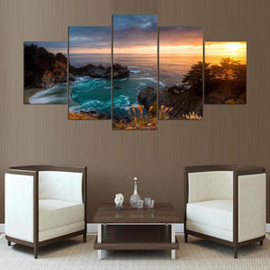 Framed 5 Panels - NZ Landscape