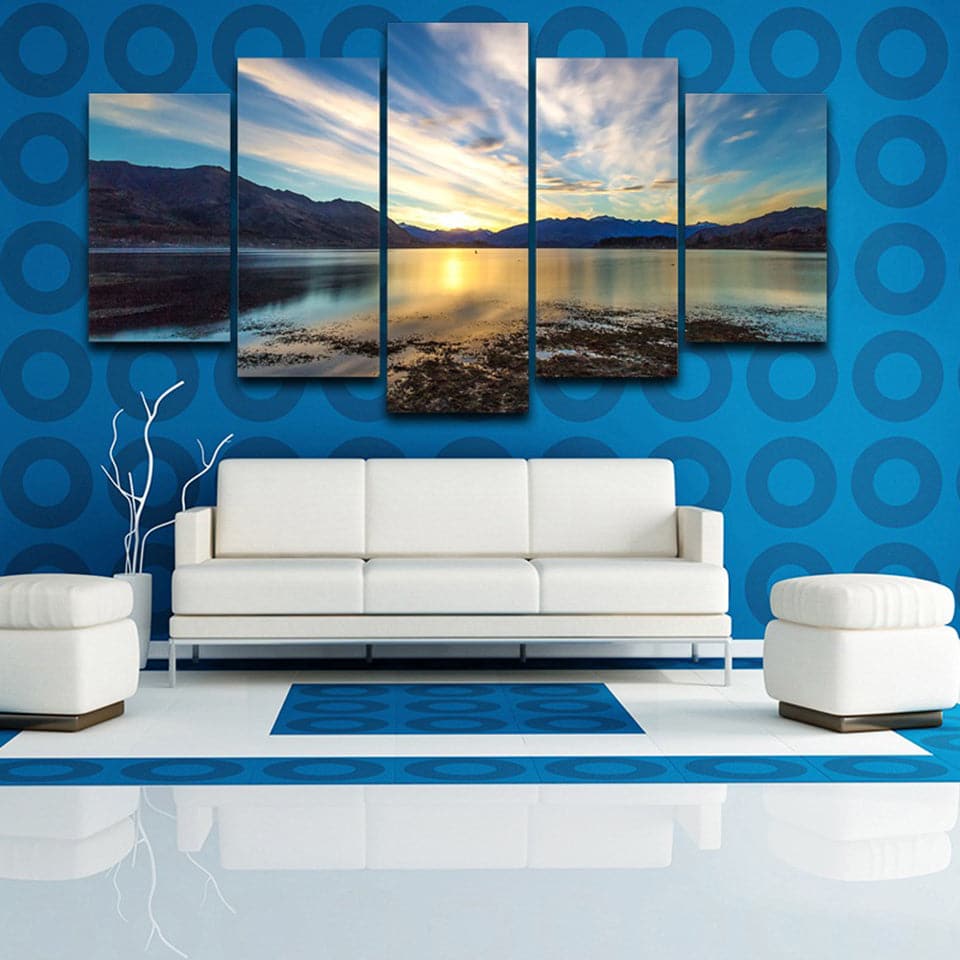 Framed 5 Panels - Landscape