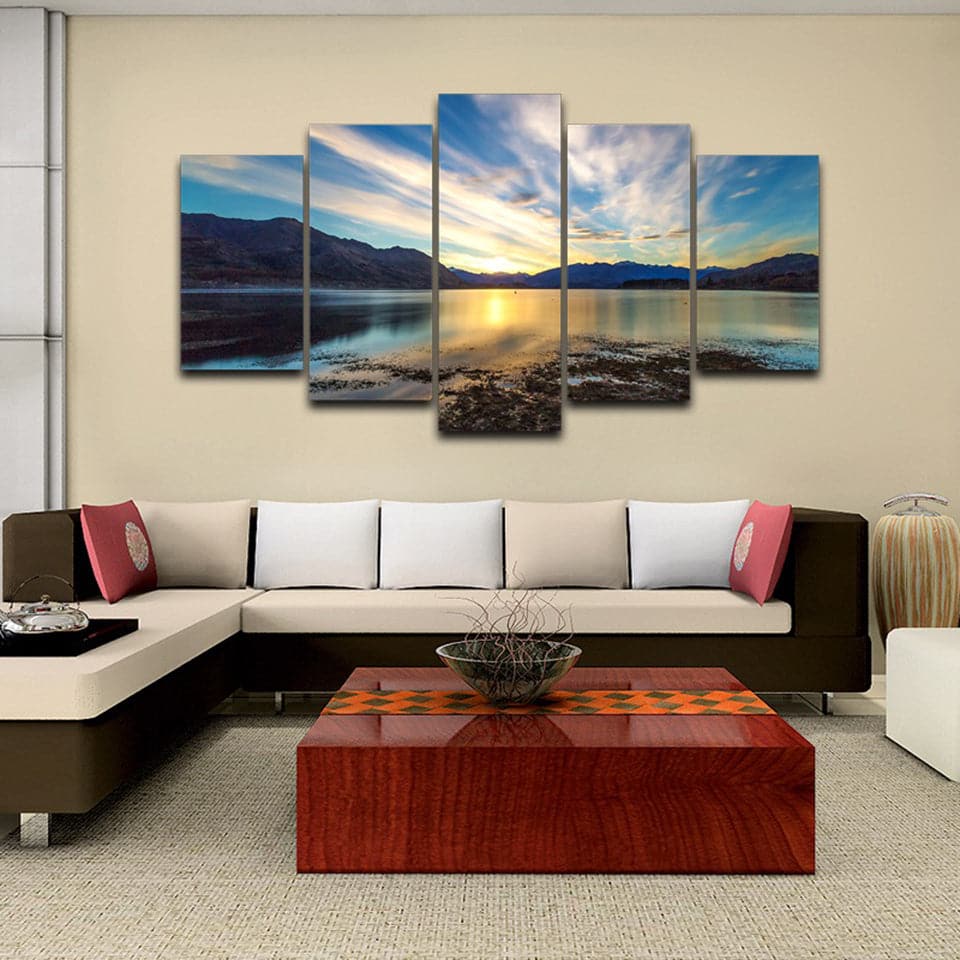Framed 5 Panels - Landscape
