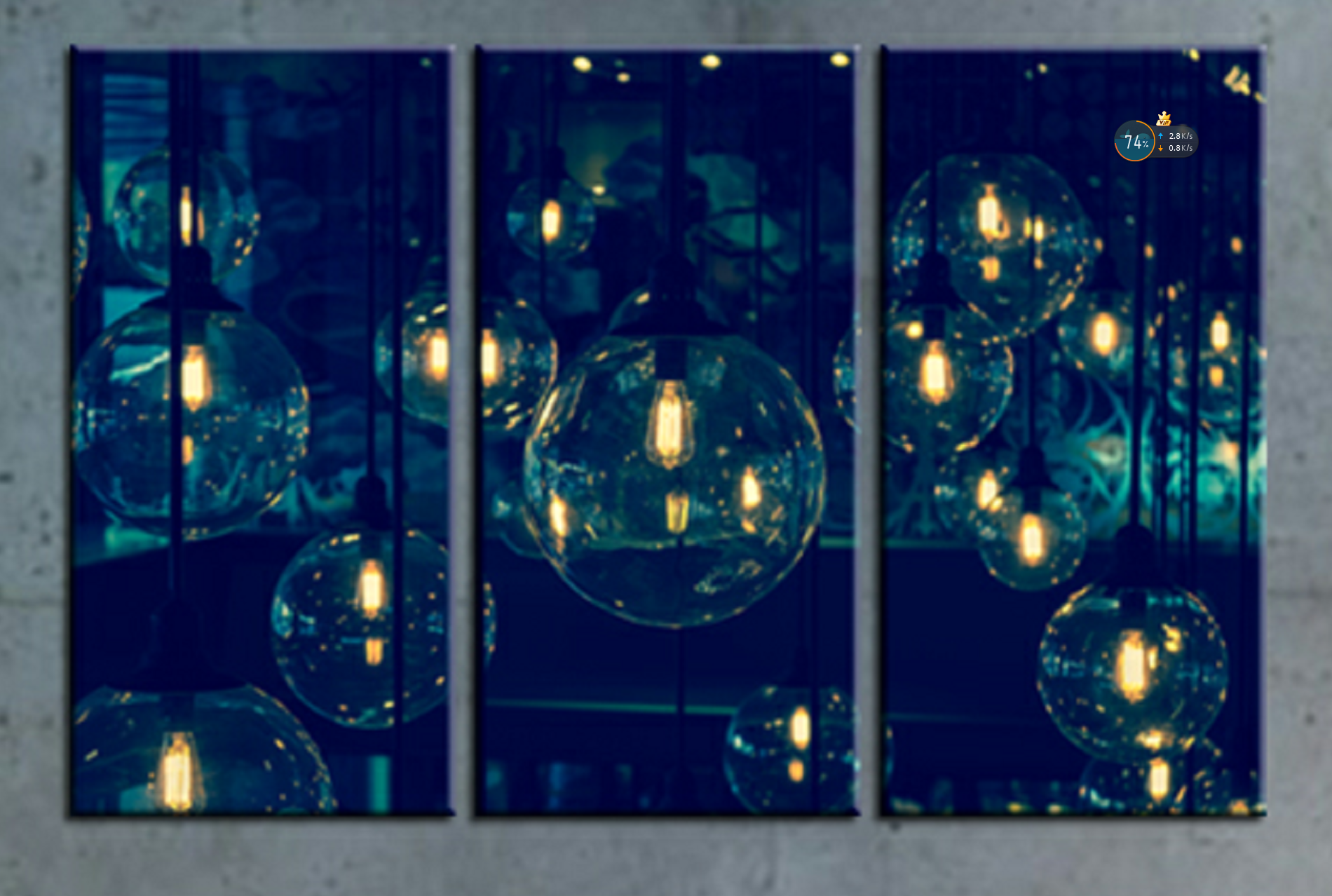 Framed 3 Panels - Abstract