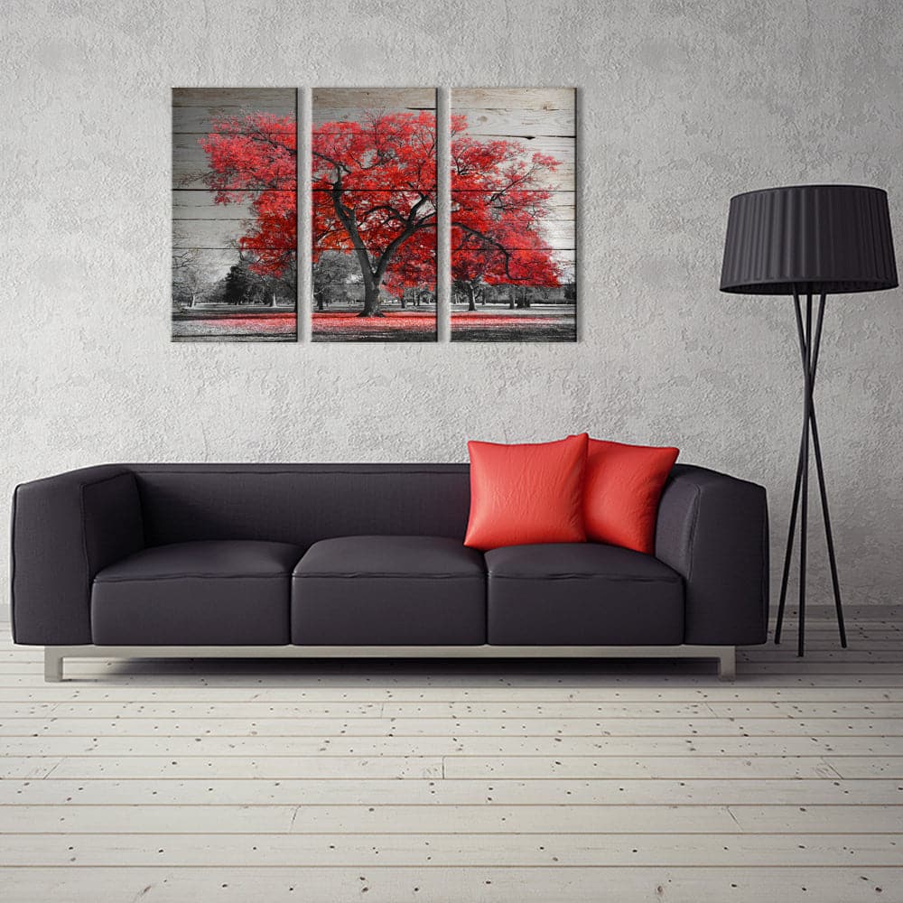 Framed 3 Panels - Tree Art