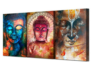 Framed 3 Panels - Buddha