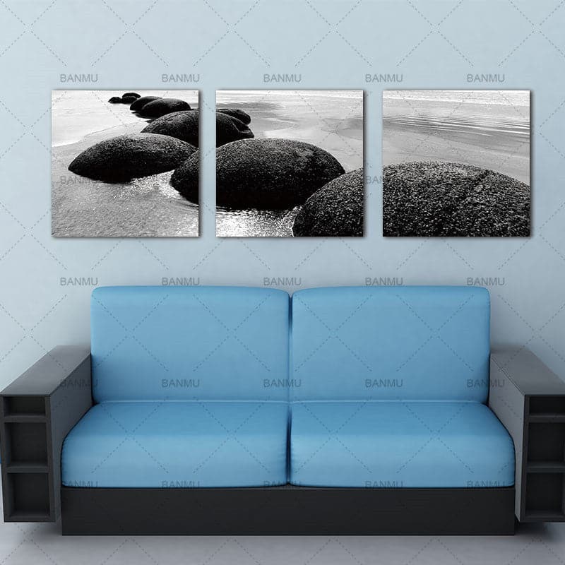 Framed 3 Panels - NZ Seascape