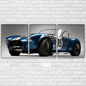 Framed 3 Panels - Classic Car