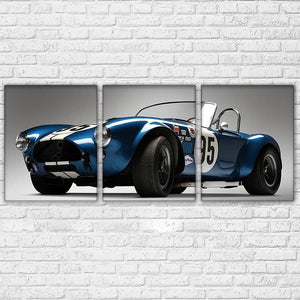 Framed 3 Panels - Classic Car