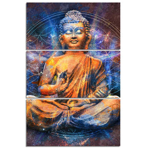 Framed 3 Panels - Buddha