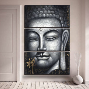 Framed 3 Panels - Buddha
