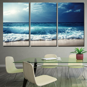 Framed 3 Panels - Wave