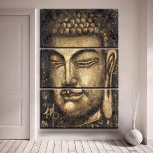 Framed 3 Panels - Buddha