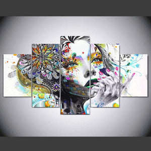 Framed 5 Panels - Abstract