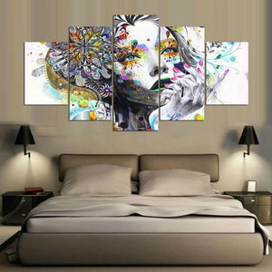 Framed 5 Panels - Abstract