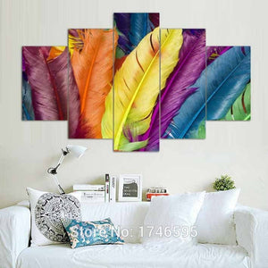 Framed 5 Panels - Colorful