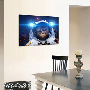 Framed 1 Panel - Cat Art